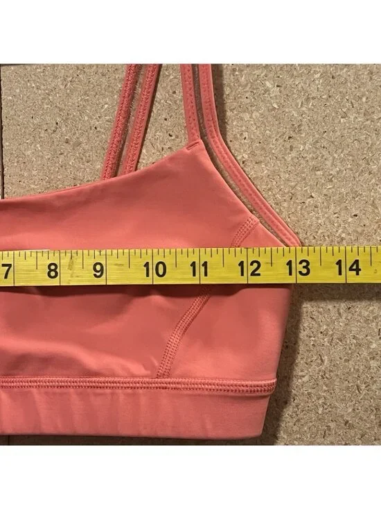 Lululemon Sports Bra Size 2 Orange Run Athletic - Picture 5 of 5